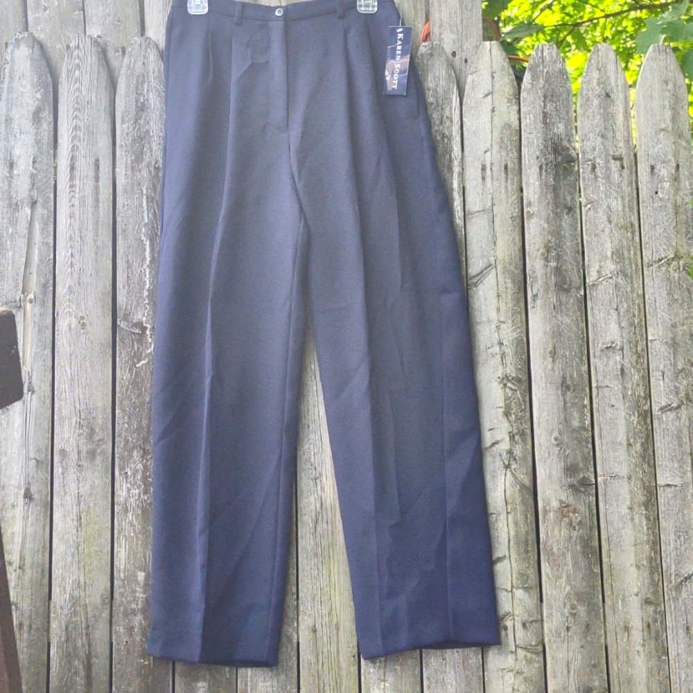 Ladies Navy Dress Pant